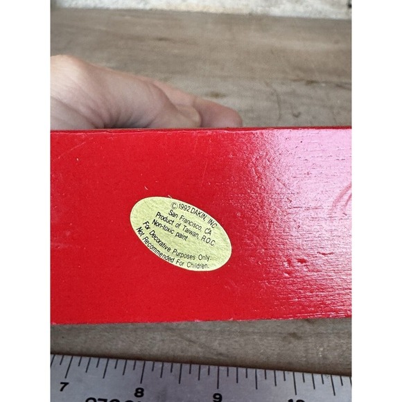 Vintage 3D Christmas Ornament Santa In Chimney Scene Dakin,inc Product Of Taiwan - Picture 13 of 13